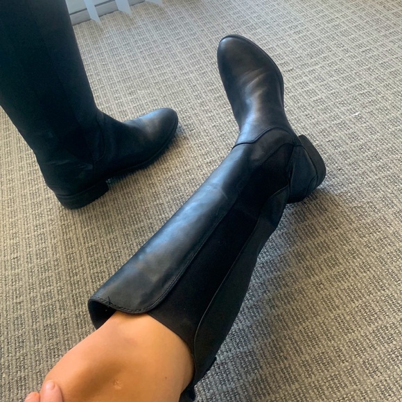 Sam Edelman black knee high leather boots, size 9 - Picture 5 of 5